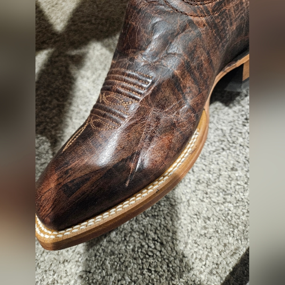 Ariat Men's Western Boots in Brown and Teal - Picture 7 of 8